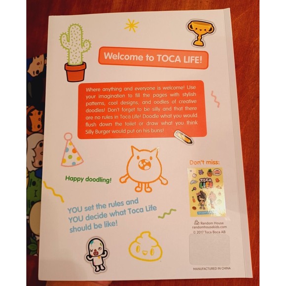 NEW Toca Boca (2017) Toca Life Doodle Book **TARGET EXCLUSIVE** - Picture 4 of 5